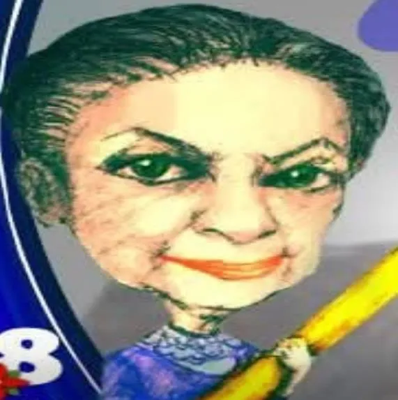 Caricatura de Ana Enriqueta Terán.