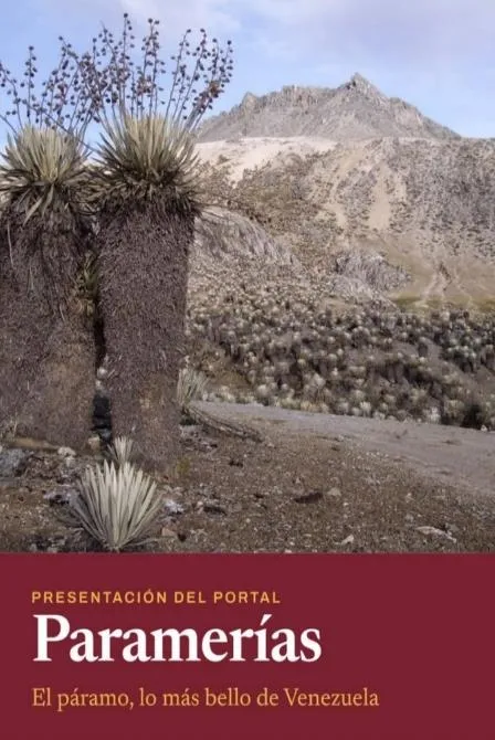 Lámina de presentación del portal: «Paramerías. El páramo, lo más bello de Venezuela».
