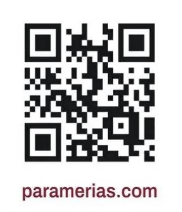 El código QR que lleva directo a paramerias.com.