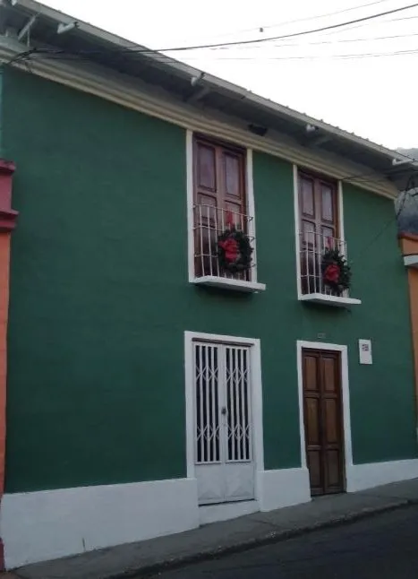 Una casona del centro de Timotes, en la gráfica que acompaña la crónica.