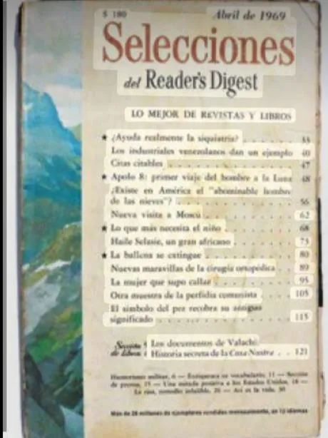 Selecciones del Reader's Digest, abril de 1969.