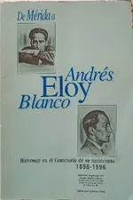 Tapa de «De Mérida a Andrés Eloy Blanco»