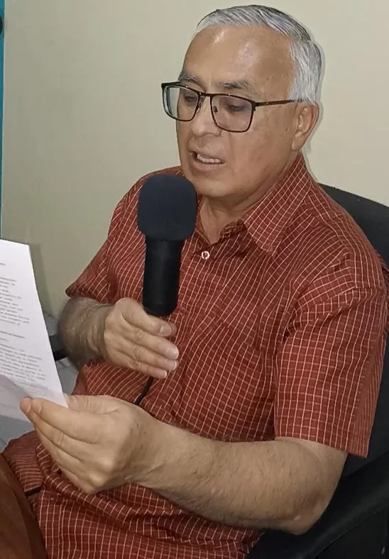 Jesús María Espinoza Marín, Cronista Oficial del municipio Miranda, en su intervención.